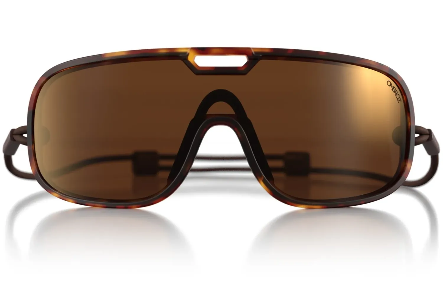 Ombraz Refugio Armless Sunglasses, Frame Color: Tortoise, Lens Color: Brown Bronze Mirror