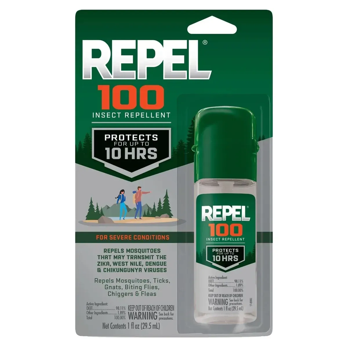 Repel 100 Pump 1oz, front view