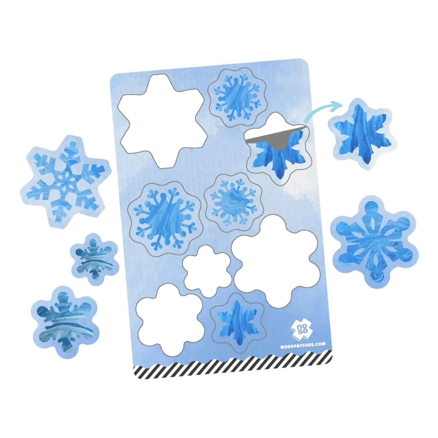 NoSo Snowflake Dazzits, alternate view 1