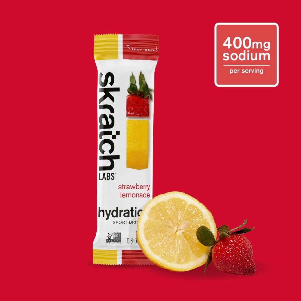 Skratch Labs Hydration Sport Drink Mix Singles, Flavor: Strawberry Lemonade