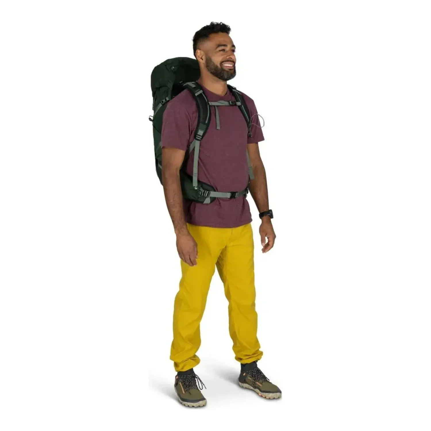 Osprey Talon 33 Multi-Sport Pack in Greencanopypineleaf Resized, alternate view 3