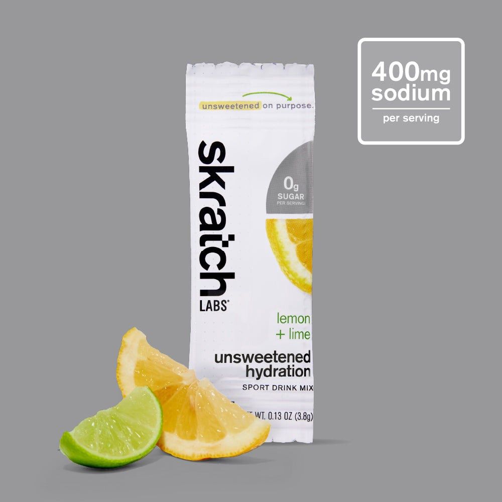 Skratch Labs Unsweetened Hydration Sport Drink Mix, Flavor: Lemon Lime