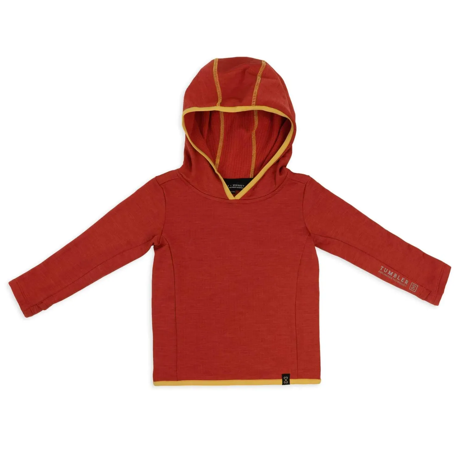 Milk X Whiskey Tumbler Grid Fleece Ember 3T in Ember, front view