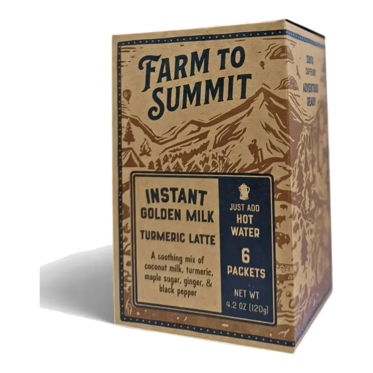 Farm to Summit Golden Milk Latte 6Pk, front view