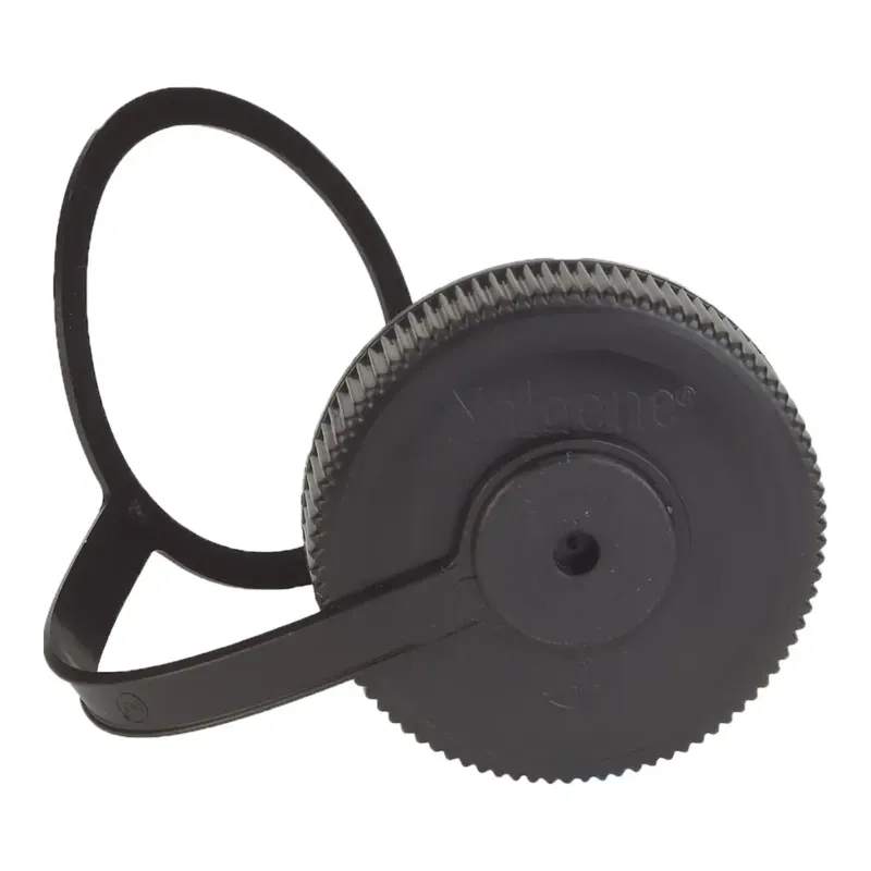 Nalgene Wide Mouth Replacement Cap 32oz in Black, front view