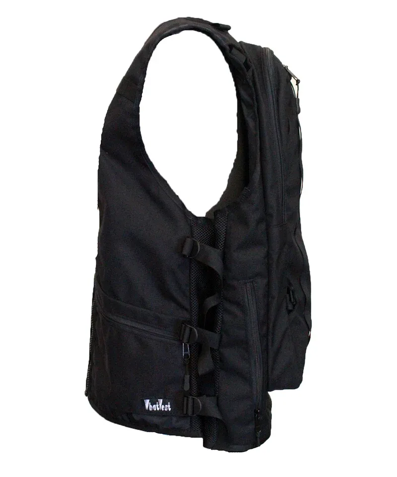 WhatVest Full Send Black Vest