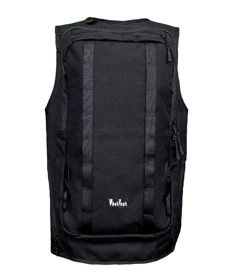 WhatVest Full Send Black Vest, Size: L/XL