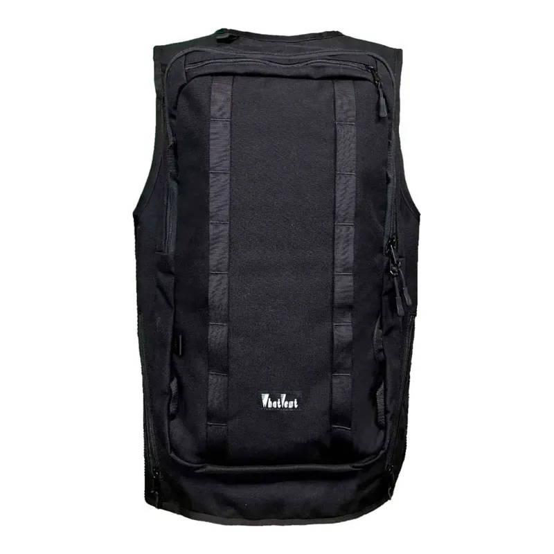 WhatVest Full Send Black Vest, main view
