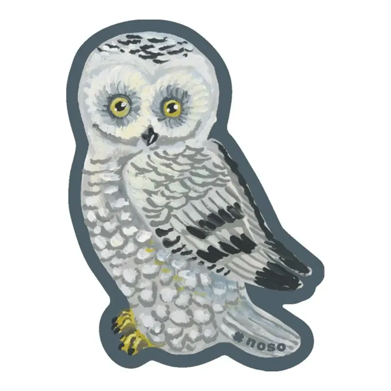 NoSo White Snowy Owl, front view