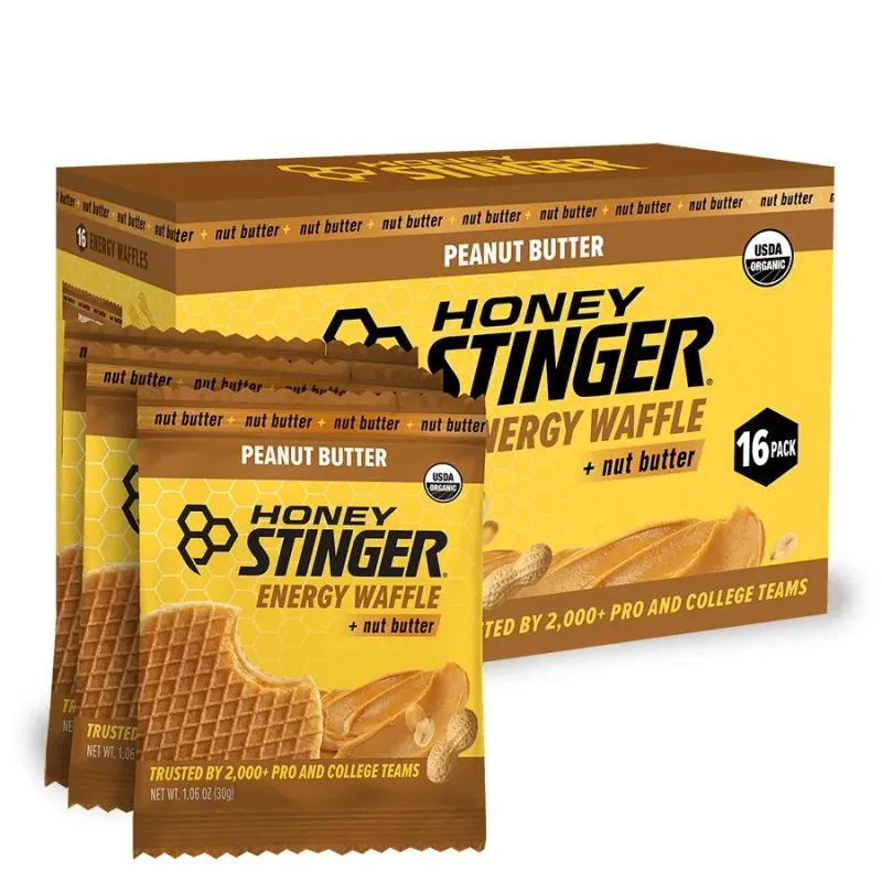 Honey Stinger Waffle Peanut Butter, front view