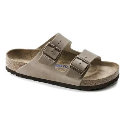 Birkenstock Arizona NU Oiled Soft Footbed in Tobacco Brown, alternate view 1