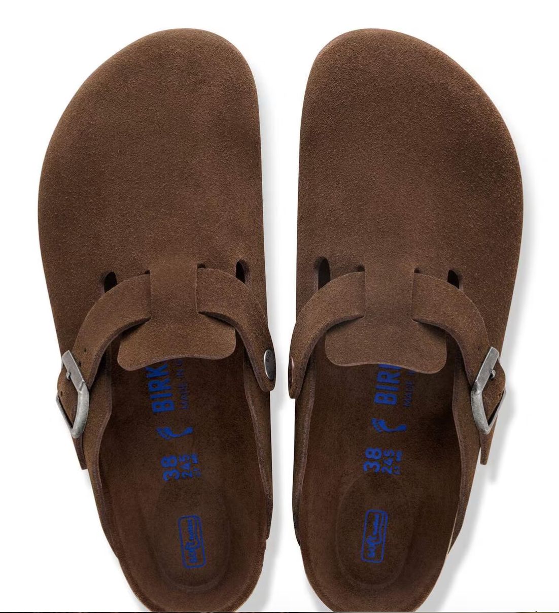 Birkenstock Boston Soft Footbed Suede Leather