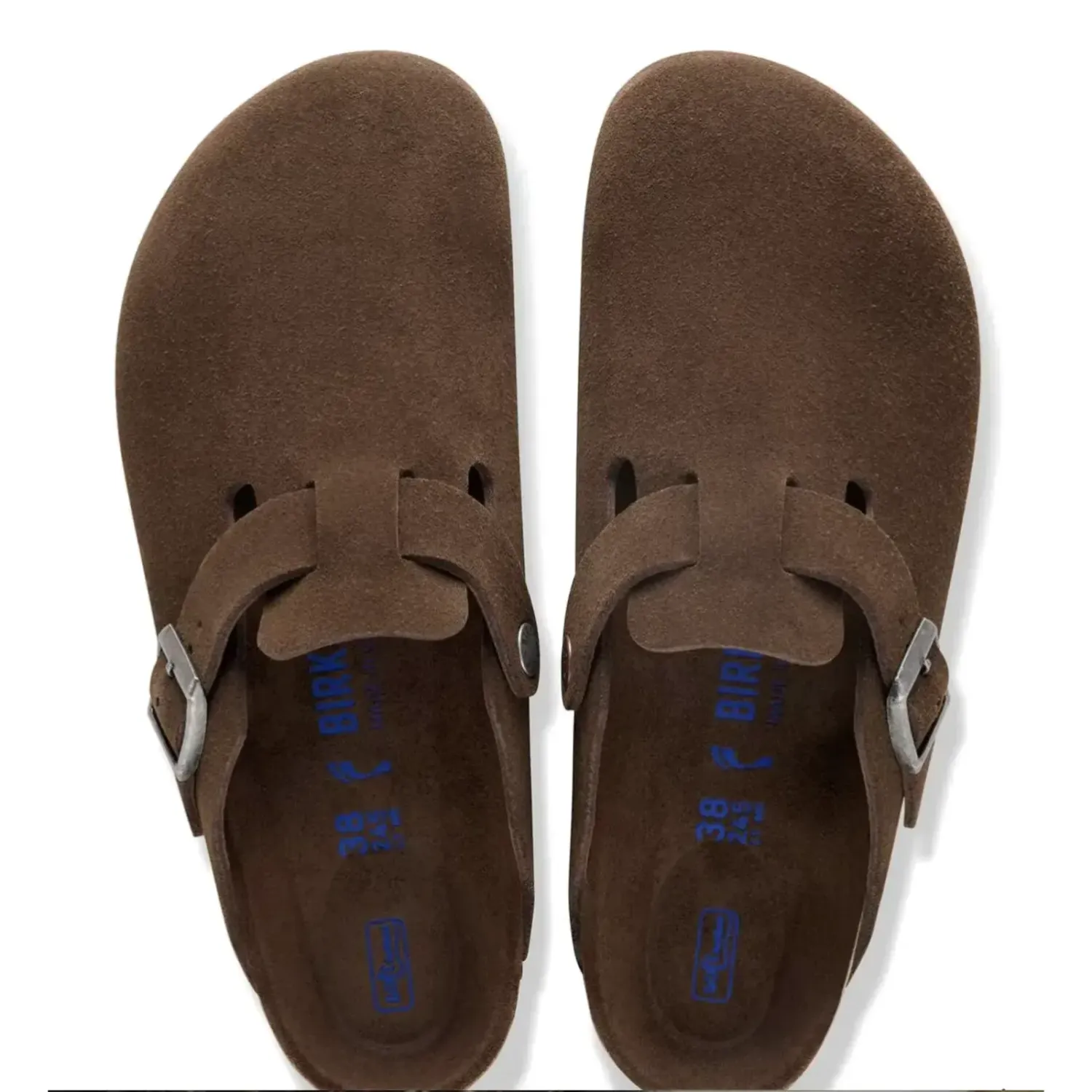 Birkenstock Boston Soft Footbed Suede Leather in Carafe Tonal, alternate view 1
