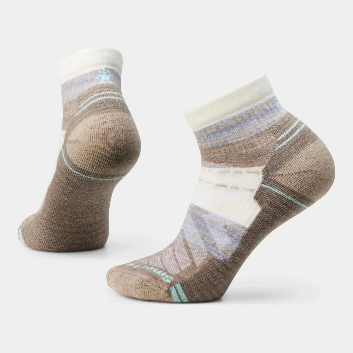 SW001579 - Smartwool Women's Hike Light Cushion Margarita Ankle Socks in Natural, alternate view 1