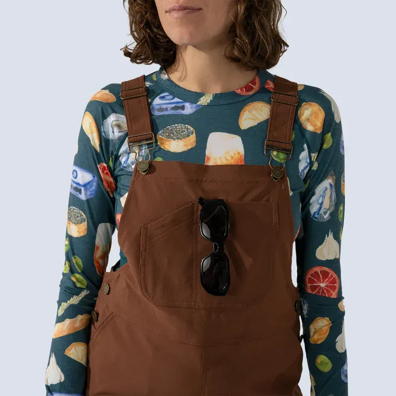 Wild Rye Emmett Overalls in Chesnut, alternate view 3