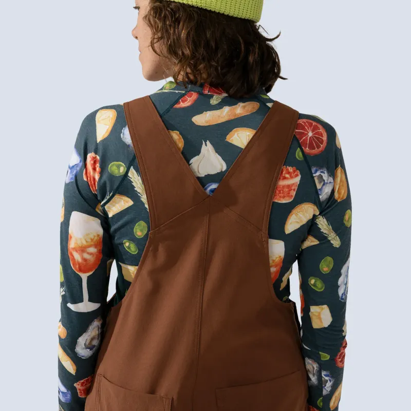 Wild Rye Emmett Overalls in Chesnut, alternate view 4