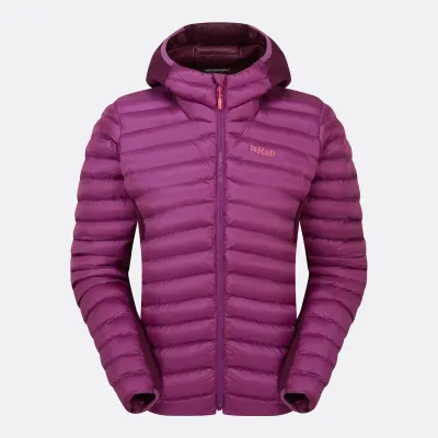 Rab Women's Cirrus Flex Hoody in Pmu, front view