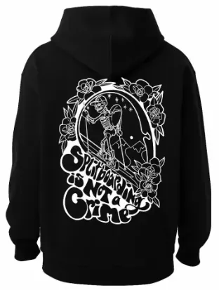 Splitboarding Is Not A Crime Hoodie Splitboarding Is Not A Crime Hoodie, front view