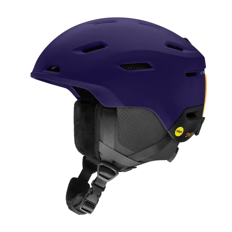Smith Descend MIPS in Matte Deep Plum Black, front view