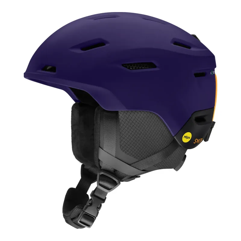 Smith Descend MIPS in Matte Deep Plum Black, front view