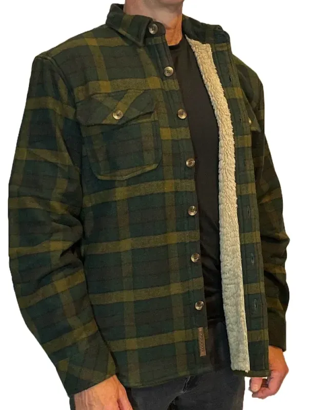 Flyshacker Camp Trail Sherpa Shirt in 2048x, front view