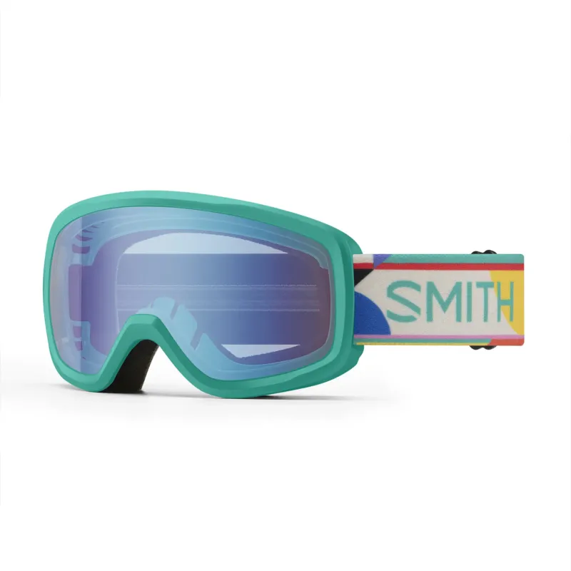 Smith Snowday Kids Goggles in Jade Formations, front view