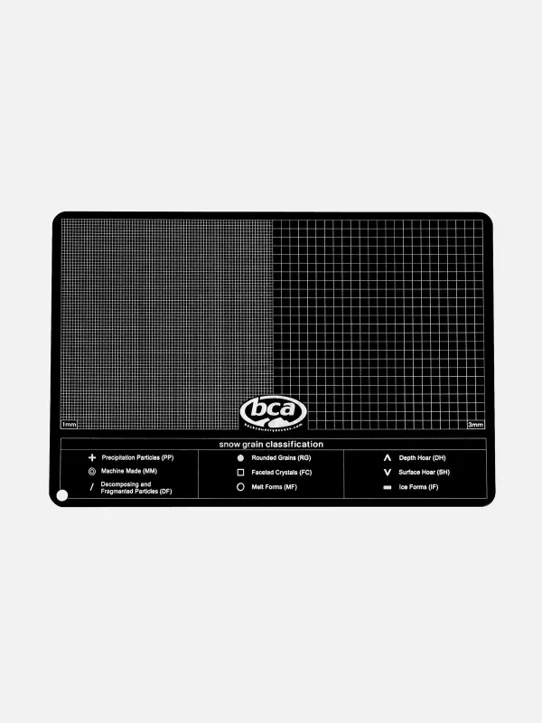 BCA Aluminum Crystal Card, front view