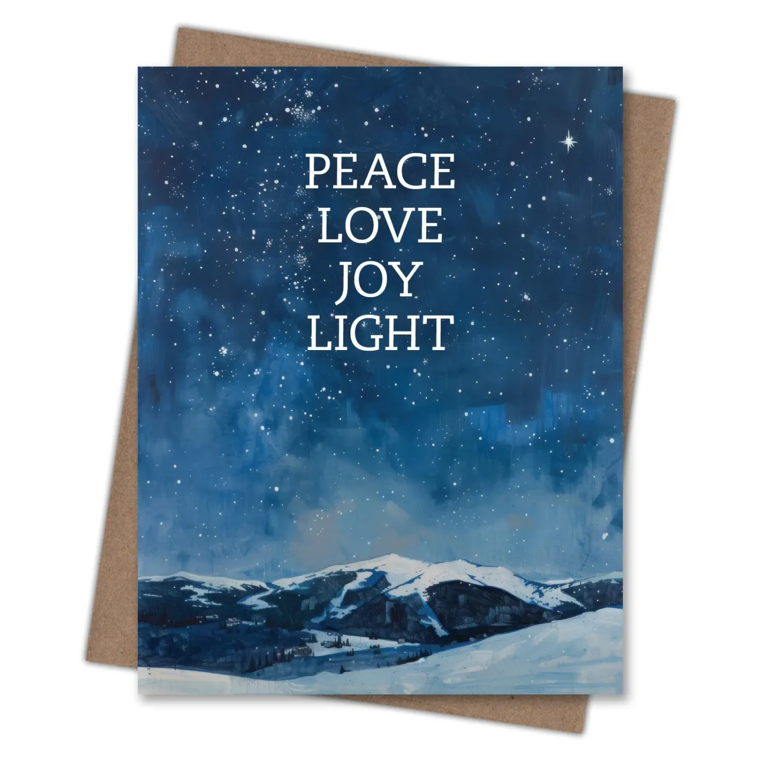 Waterknot Mountain Love Holiday Season's Greetings Card, alternate view 1