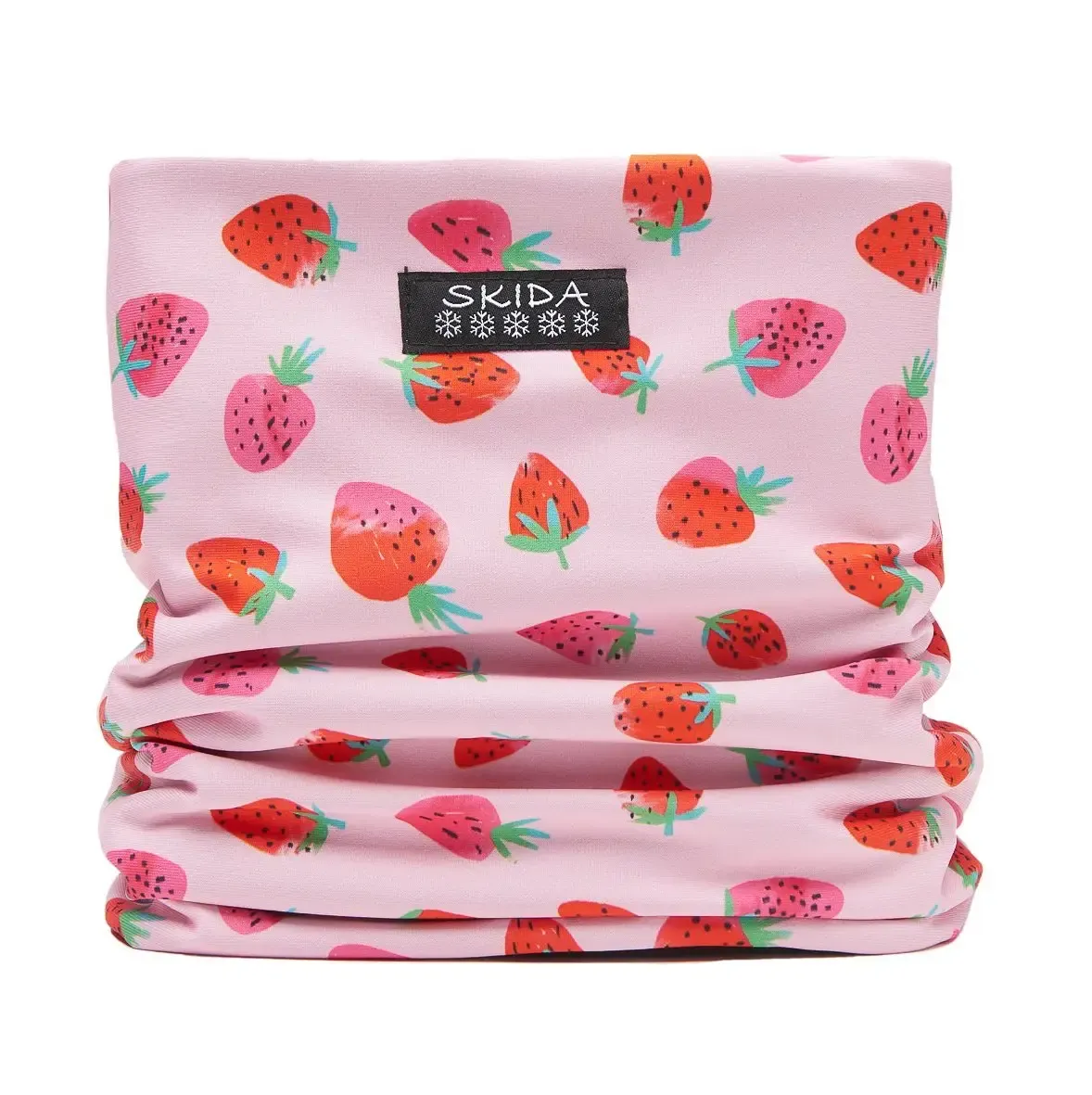 Skida Alpine Neckwarmer in STRAWBERRY FIELDS, alternate view 4
