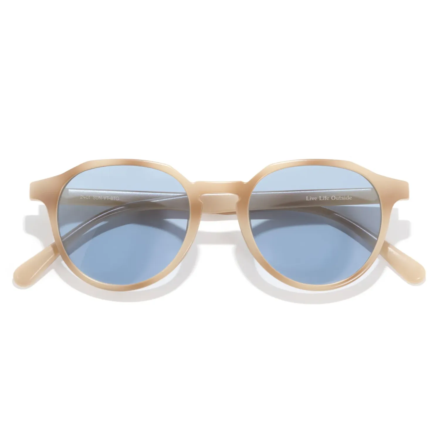 Sunski Vallarta-Bone Tortoise Grey in Bone Tortoise Grey, front view