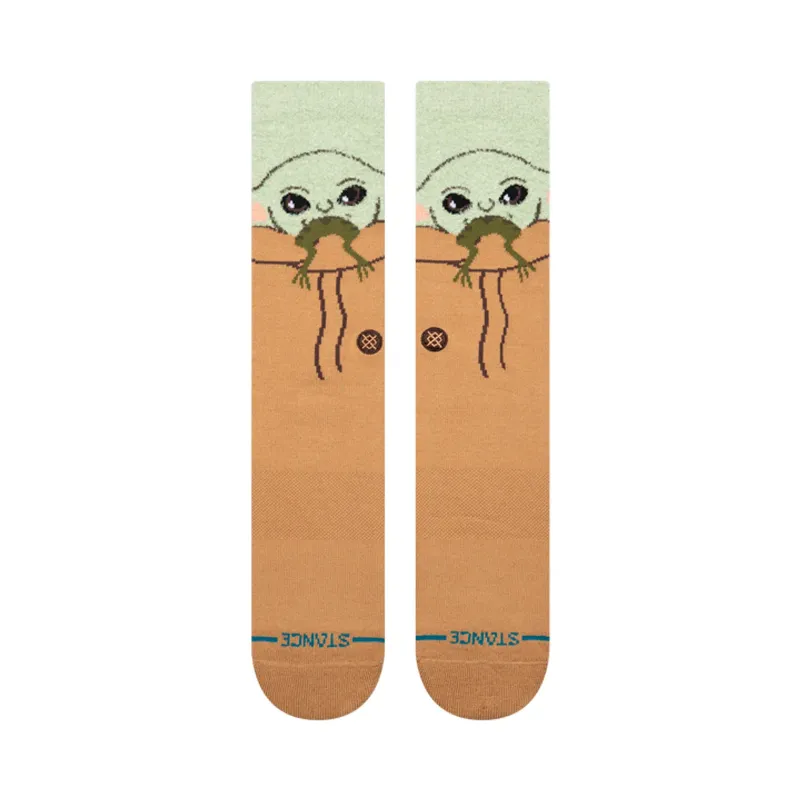 Stance Grogu Hungry Crew in Green, alternate view 1