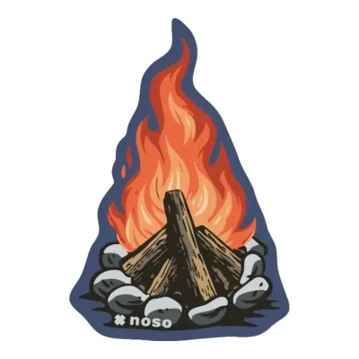 NoSo Glowing Campfire, front view