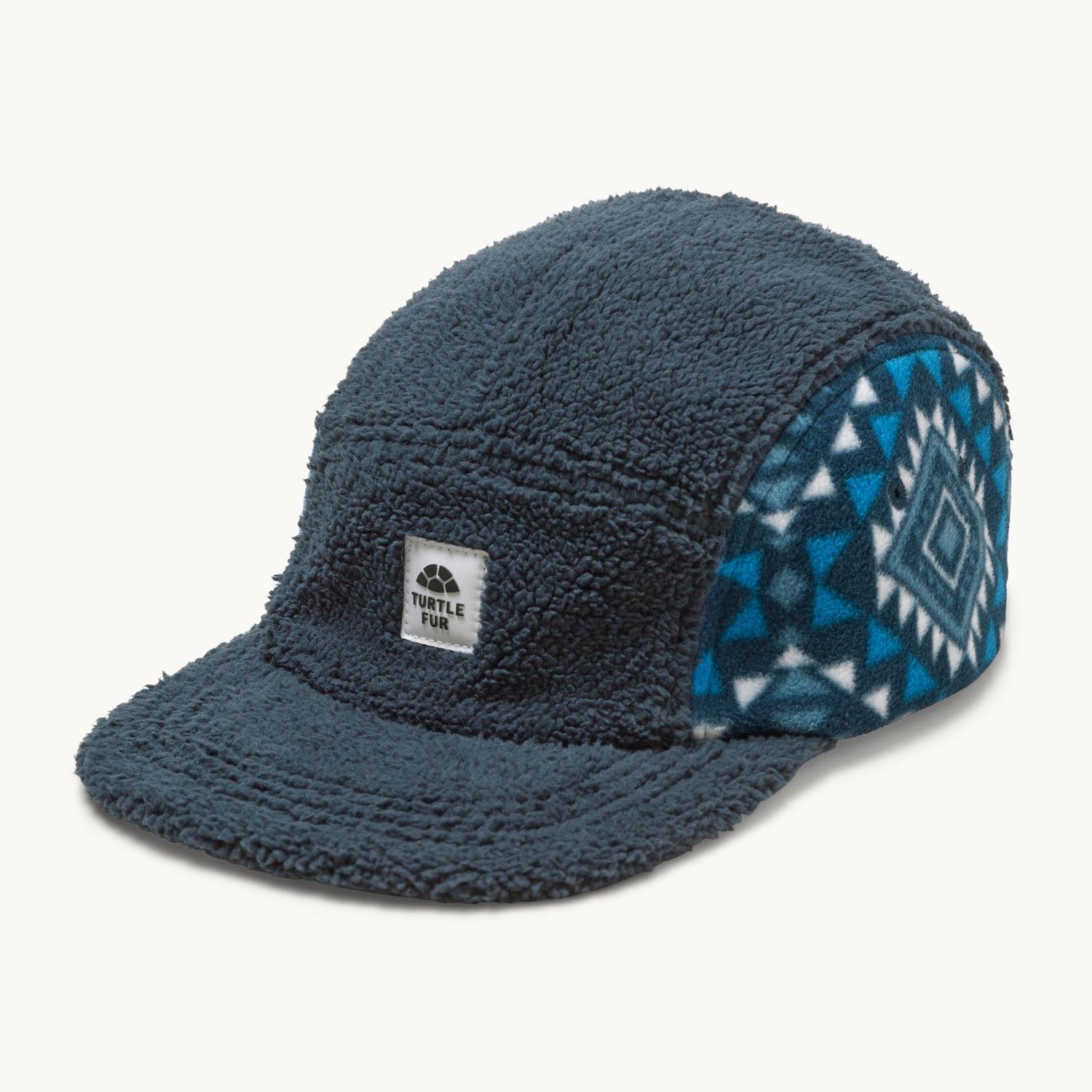 Turtle Fur Printed Fleece Art 5 Panel Hat, Color: Mesa Sky