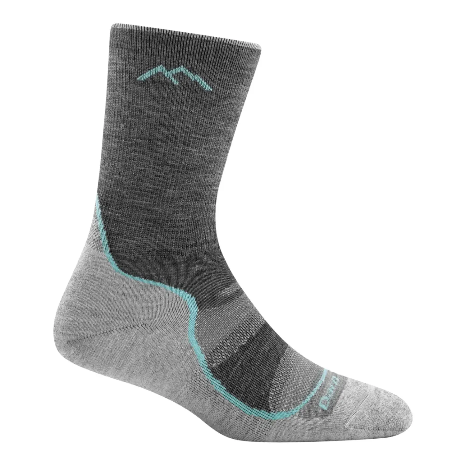 1967 - Darn Tough Women's Light Hiker Micro Crew Lightweight with Cushion in Slate, alternate view 1