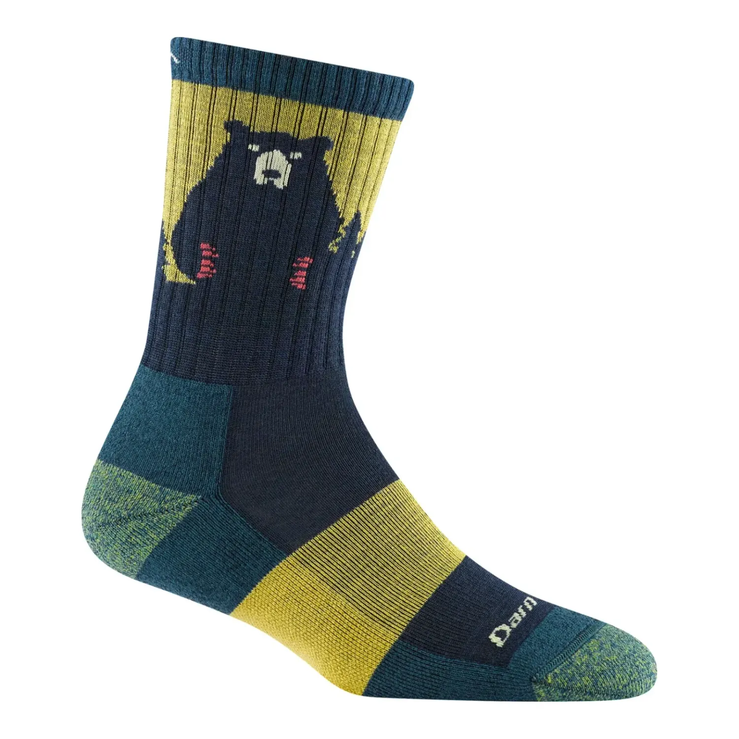 1970 - Darn Tough Women's Bear Town Micro Lightweight with Cushion in Teal, alternate view 4