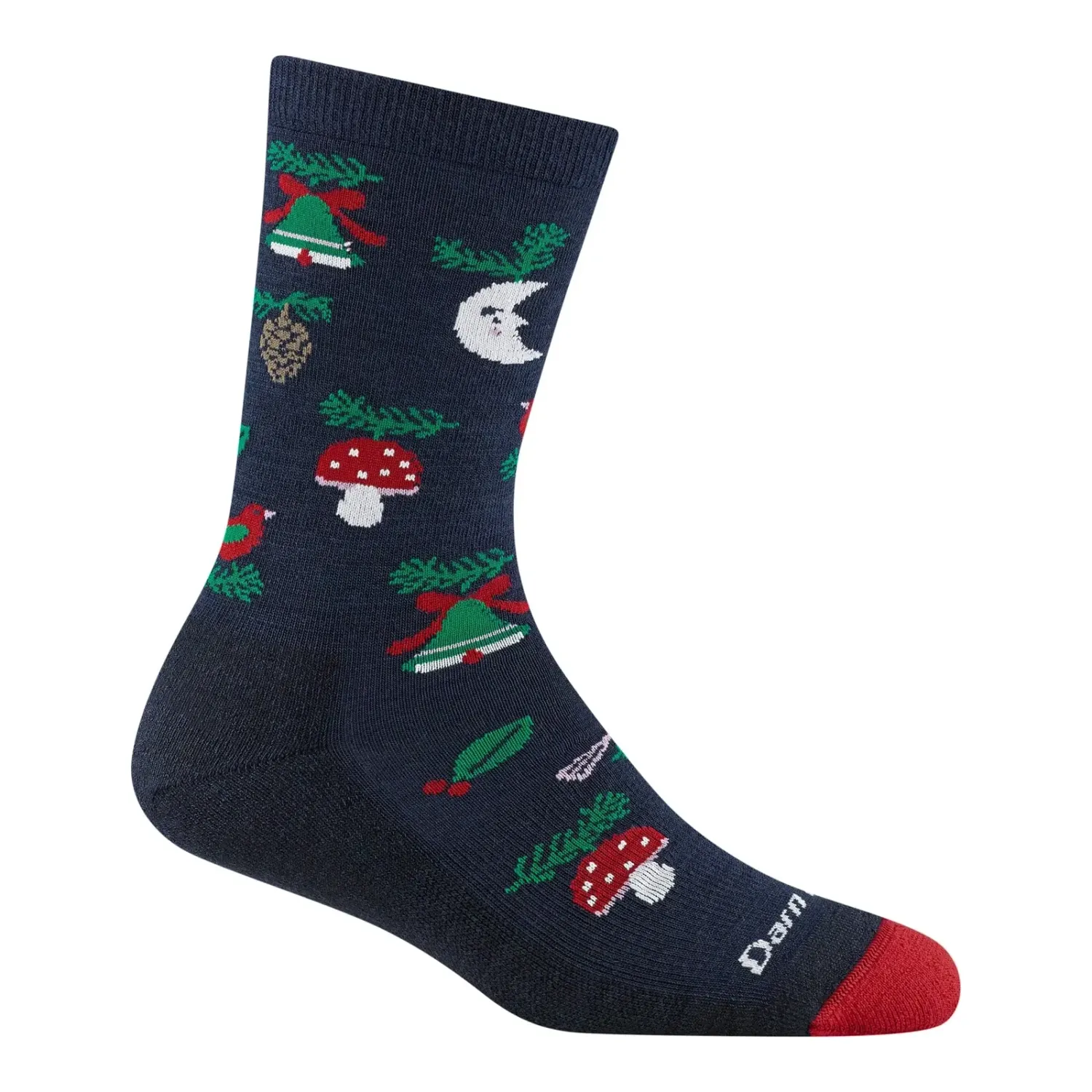Darn Tough Women's Tinsel Town Crew Socks, Color: Eclipse, Size: L