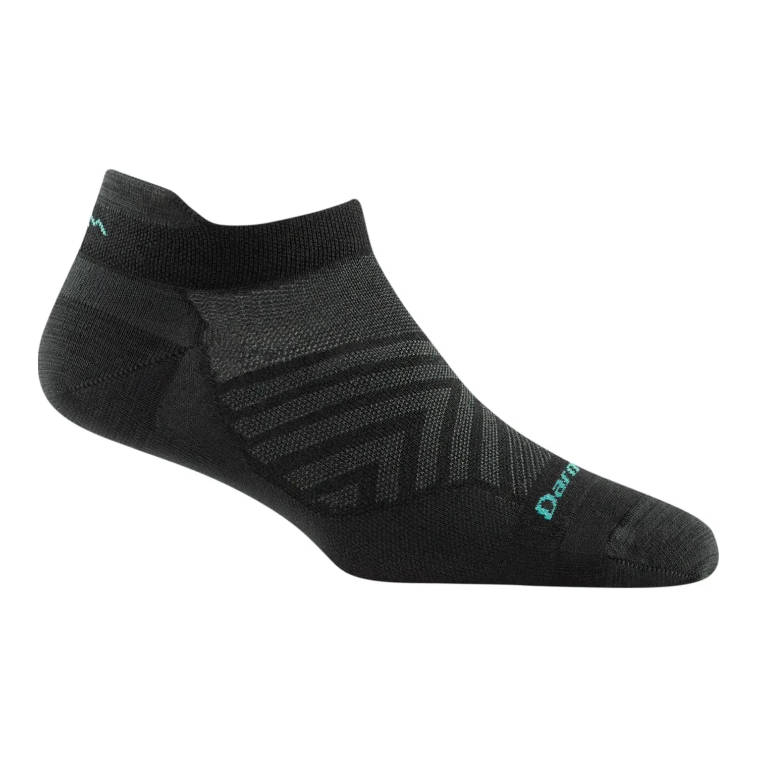 1043 - Darn Tough Women's Run No Show Ultra-Lightweight in Black, alternate view 3