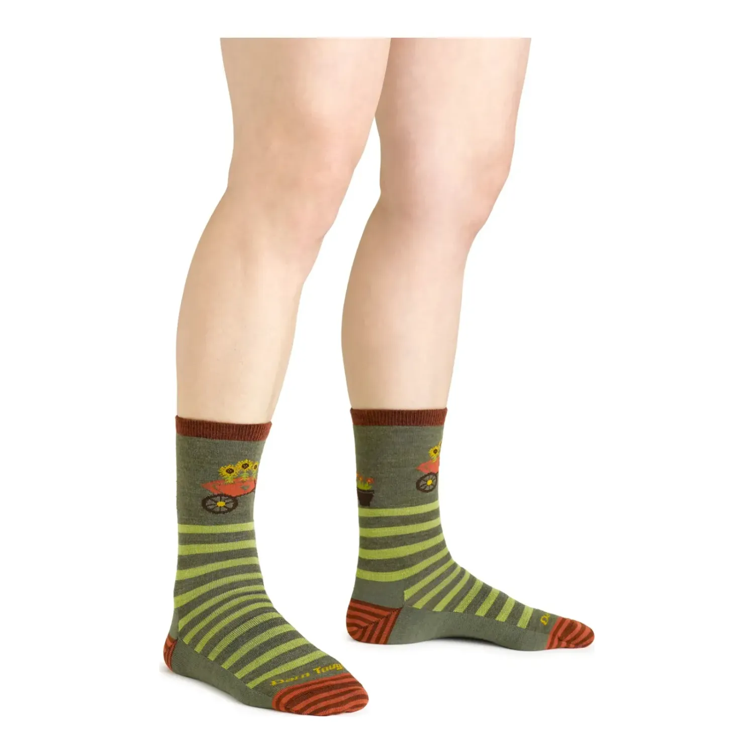 6037 - Darn Tough Animal Haus Crew Women's in Herb, alternate view 1