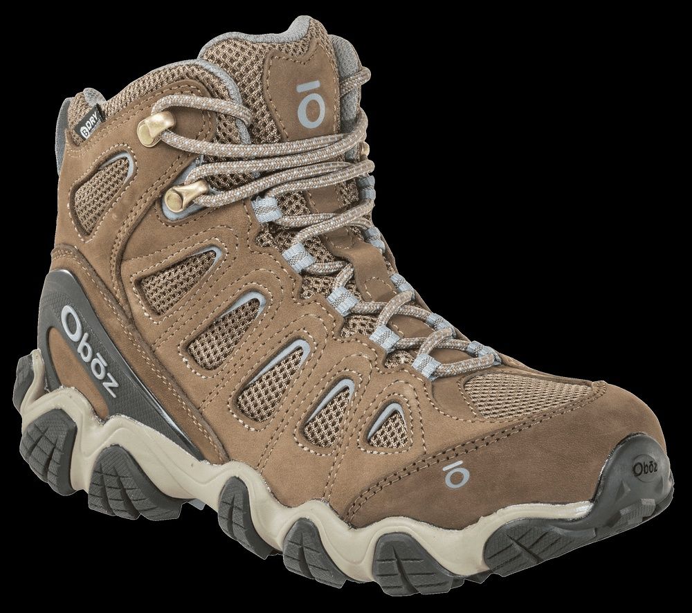 Oboz Women's Sawtooth II Mid Waterproof Hiking Boot, Color: Brindle Tradewinds Blue, Size: 7