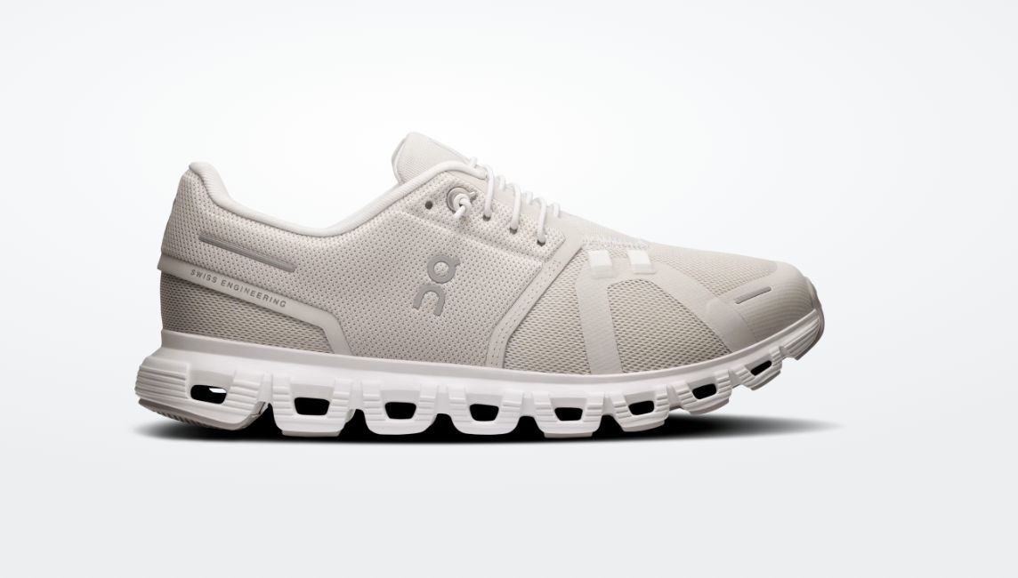 On Women's Cloud 6, Color: Pearl White, Size: 7
