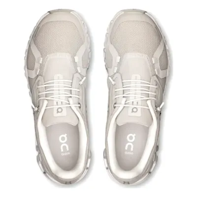 On Women's Cloud 6 in Pearl White, alternate view 1