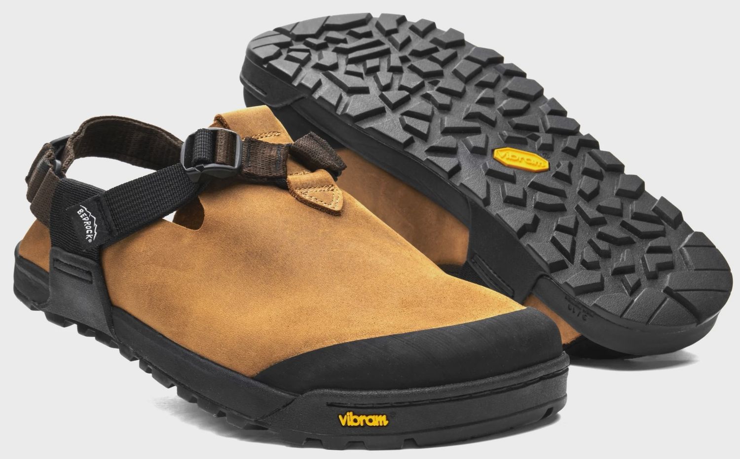 Bedrock Mountain Clog Nubuck Leather, Color: Brown, Size: M6/W7