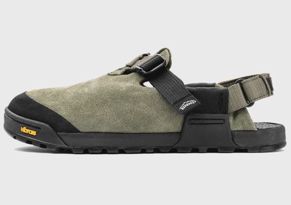Bedrock Mountain Clog Leather Suede, Color: Sagebrush, Size: M6/W7