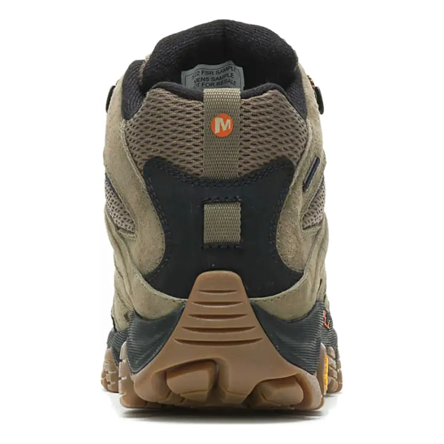 Merrell Men's Moab 3 Mid Waterproof in Olive / Gum, alternate view 3
