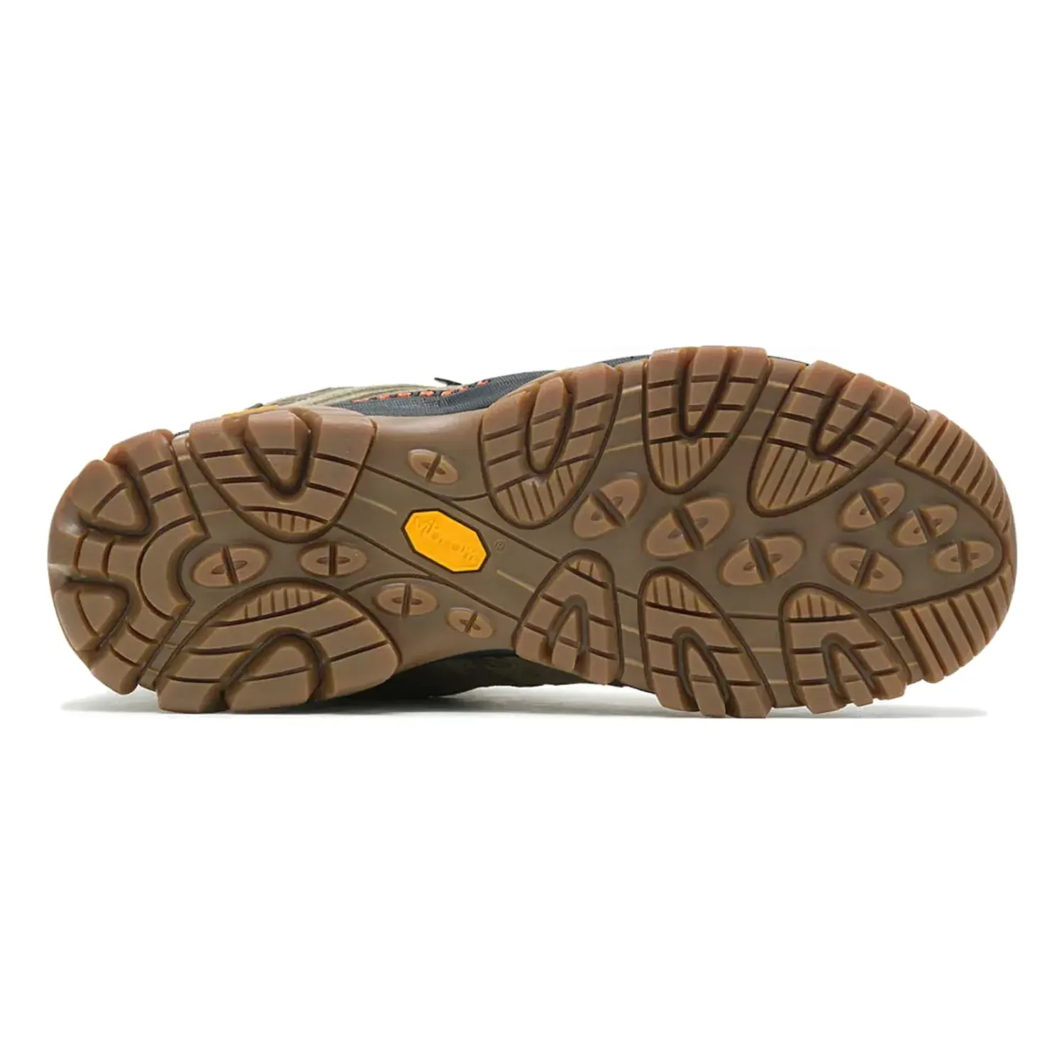 Merrell Men's Moab 3 Mid Waterproof in Olive / Gum, alternate view 4