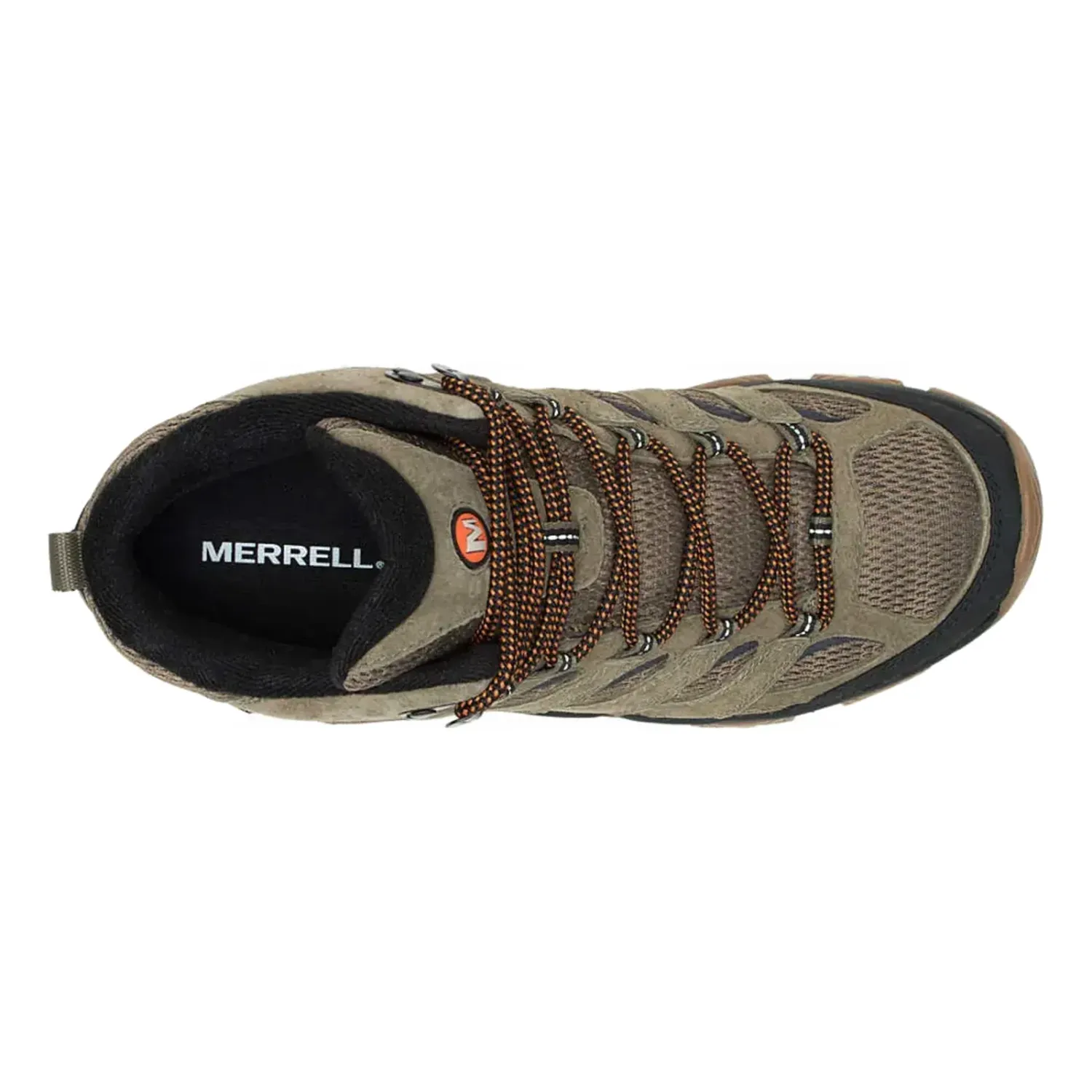 Merrell Men's Moab 3 Mid Waterproof in Olive / Gum, alternate view 5