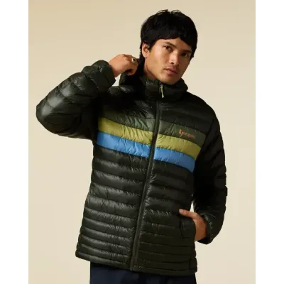 Cotopaxi Men's Fuego Down Hooded Jacket, front view