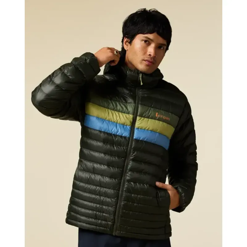 Cotopaxi Men's Fuego Down Hooded Jacket, front view