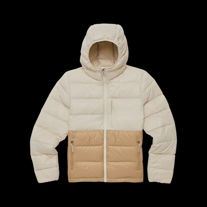 Cotopaxi  Fuego Max Down Hooded Jacket, Color: Cream / Khaki, Size: Small