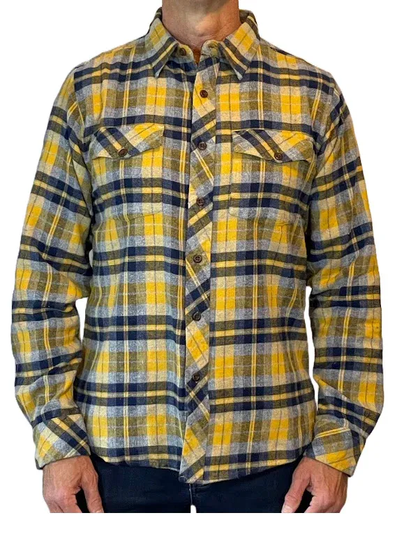 Flyshacker Original Flyshacker Shirt, Color: Gold / Navy, Size: S